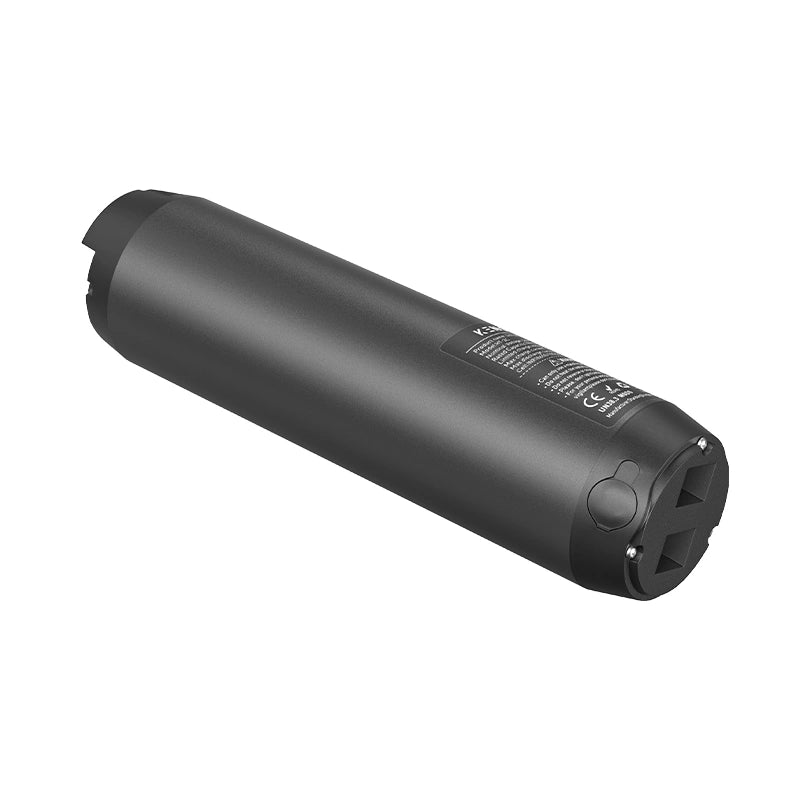Side profile of the KENOTU K10 lockable lithium-ion e-bike battery, engineered to fit perfectly inside the folding commuter bike frame.