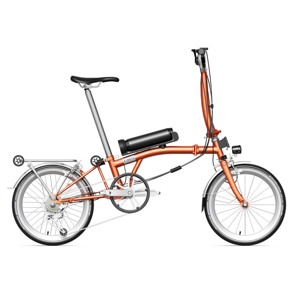 Kenotu K10 Orange Folding Urban Electric Bike